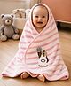 The little lookers Ultra Soft Baby Microfiber Bath Towel For Toddlers - Pink