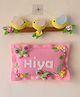Kraft Affaires Personalized Felt Bird Family Name wall décor - Multicolor