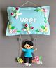 Kraft Affaires Personalized Felt boy on swing name Decor - Multi color