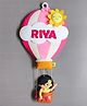 Kraft Affaires Personalized Girl in Hot air Balloon wall décor - Multi color