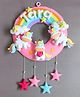Kraft Affaires Personalized felt Unicorns with Rainbow Premium Handmade Wall Decor - Pink