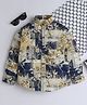 BAATCHEET Cotton Woven Full Sleeves Abstract Printed Shirt -Yellow