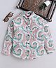 BAATCHEET Cotton Woven Full Sleeves Abstract Printed Shirt - Green