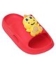Yellow Bee Dinosaur Applique Design Sliders - Red