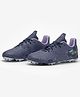 DECATHLON Kipsta Distorted Checked Lace Up Football Shoes - Purple