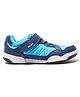 DECATHLON Kuikma BS 190 Colour Blocked Velcro Closure Badminton Shoes - Blue