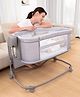 Babyhug Electric Baby Cradle & Bassinet with Mosquito Net - Grey| Adjustable Height| Multiple Swing Modes| In-build Music| Lockable Wheels| Washable Mattress| Bedside Sleeper| Swing Lock Function