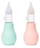COZY VIBES Infant Newborn Child Cleaner Baby Manual Silicone Suction Pump Nose Cleaning - PACK OF 1 - COLOR MAY VARY