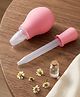 COZY VIBES Baby Nasal Aspirator & Nose Cleaner and Kids (05 Years), Manual Gentle Mucus Remover with Hygiene Filters, BPA Free Nose Suction Cleaner & Medicine Feeder - PACK OF 1 - COLOR MAY VARY