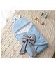 COZY VIBES Rabbit Design Baby Wrap  Swaddle  Baby Blanket - Featherlight - Neck and Back Support  100% Cotton  Hypoallergenic  Beautiful Packaging and Bow - PACK OF 1 - COLOR MAY VARY