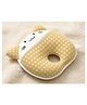 COZY VIBES Kitty Shape Memory Pillow with Head Positioner Base 3m+ Bee Growing Together Anti-Flat Head Pillow - PACK OF 1 - COLOR MAY VARY