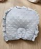 COZY VIBES Infant Pillow Soft Comfortable Sleep Cushion for Kids Newborn and Toddler Bubble Pillow with Frill Design - PACK OF 1 - COLOR MAY VARY