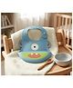 COZY VIBES Cartoon Silicone Baby Bibs Waterproof Bibs Baby Boy Girl Apron Feeding Baby Bibs - PACK OF 1 - COLOR & DESIGN MAY VARY
