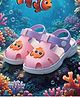 Yellow Bee Disney Featuring Nemo Applique Detailed Button Closure Sandals - Pink
