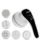 Medtech Manipol Electric Handheld Body Massager, 4 Heads, Adjustable Speed, Corded Deep Tissue Massager for Back, Leg & Foot Relaxation