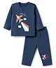 Tango Single Jersey Full Sleeves Tshirt and Bottomwear Blue 12-18M Boys