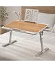 StarAndDaisy Kids Study Table Foldable/Multipurpose Baby/Kids Bed Table for Laptop and Study/Laptop Table Stand with Adjustable Height & Angle with USB Port, LED and Mini Cooling Fan -Brown