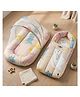 StarAndDaisy 2 in 1 Baby Sleeping Bag with Mosquito Net for Newborn Soft Breathable Cotton Sleeping Sack and Wrapper Foldable Baby Protection Bag for Infants 0 to 12 Months cat Print