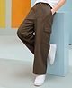 PURPLE UNITED KIDS Cotton Woven Solid Cargo Pants - Brown