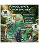 Elecart 15 Inch  School Bag Combo Set for Boys & Girls Back to School Hamper | Dino Backpack & Insulated Lunch Bag | School Essentials Gift Set for Toddlers & Small Kids