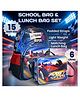 Elecart 15 Inch  School Bag Combo Set for Boys & Girls Back to School Hamper | Race Backpack & Insulated Lunch Bag | School Essentials Gift Set for Toddlers & Small Kids
