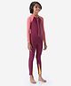  DECATHLON Combiswim 100 Full Sleeves Colour Blocked Swimsuit - Pink