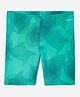  DECATHLON Nabaiji 100 Abstract Printed Swimming Trunks - Green