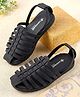 Cute Walk by Babyhug Slip-On Closure Mojaris With Solid - Navy Blue