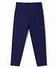 Doreme Sinker Knit Full Length Solid Leggings - Navy Blue