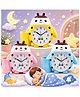 Sanjary Cute Kids Cartoon Animal Alarm Clock with Pen Holder Study Table Clock Bedroom Decor Gift for Boys Girls color design may vary