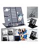 Sanjary Kids Adjustable Astronaut Book Stand Metal Reading Holder Portable Study Desk Book Support for Reading Learning Activities color design may vary