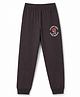 Doreme Sinker Knit Full Length Text Printed Lounge Pant - Charcoal Grey