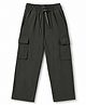 Doreme Sinker Knit Full Length Solid Lounge Pant With Cargo Pockets - Grey