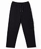 Doreme Sinker Knit Full Length Solid Lounge Pant - Black