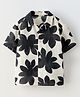 Googo Gaaga Cotton Woven Half Sleeves Floral Printed Shirt - Cream