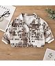 Googo Gaaga 100% Cotton Woven Full Sleeves Typography Printed Shirt - Brown