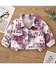 Googo Gaaga Cotton Woven Full Sleeves Tie & Dye Typography Printed Shirt - Pink