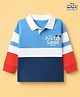 Babyhug Disney 100% Cotton Single Jersey Polo T-Shirt with Full Sleeves and Mickey Mouse Print in Blue