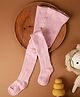 Kicks & Crawl Cotton Knit Solid  Stockings - Pink