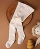 Kicks & Crawl Cotton Knit Solid  Stockings - White
