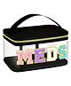 FunBlast Cosmetic Bag with Handel for Girls & Women for Daily Use (Black)