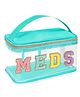 FunBlast Cosmetic Bag with Handel for Girls & Women for Daily Use (Blue)