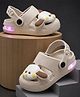 NEW STEPS Puppy Applique  Detailed Slingback LED Clogs - Beige