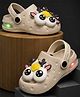NEW STEPS Eyes Applique Detailed Slingback LED Clogs - Beige