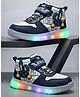 NEW STEPS Bunny Applique Detailed Velcro Closure LED Shoes - Blue