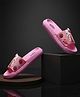 FEETWELL SHOES Bunny & Carrot Designed Sliders - Pink