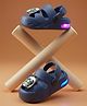 FEETWELL SHOES Panda Applique Detailed Perforated Slingback Clogs - Blue