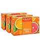 Vaadi Herbals Pack of 3 Vitamin C Soap with Hyaluronic Acid (75 g X 3)
