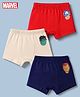 Babyhug Marvel 100% Cotton Knit Single Jersey Briefs With Avenger Graphic Pack of 3 - Beige, Red & Navy Blue
