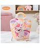 Puchku Unicorn Theme Gift Carry Bags- Small Size Party Goodies Bag, Birthday Return Gifts Bag for Boys and Girls, Cartoon Bag (Pack of 6, Orange)